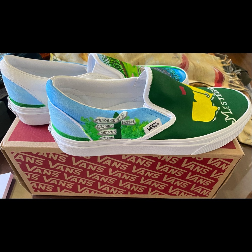 2019 Masters Handpainted by local artist shoes